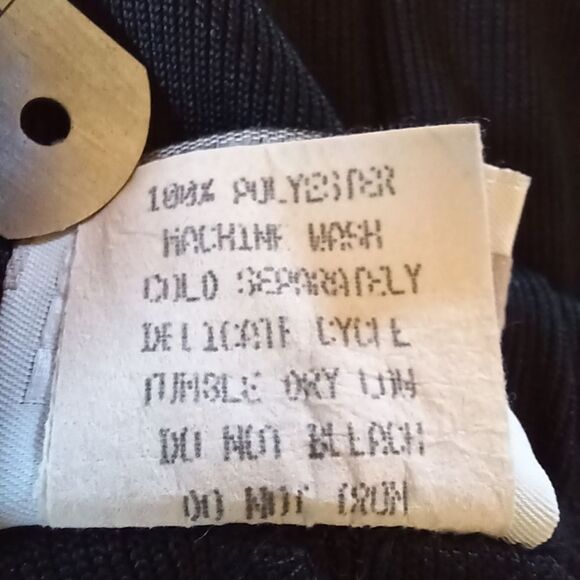 VINTAGE 80's Maxi Knit Skirt Side Slit Stretch Elastic Waist Basic Black Size 1X - Picture 5 of 9